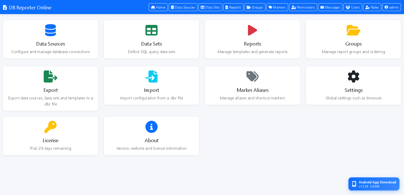 DB Reporter Online